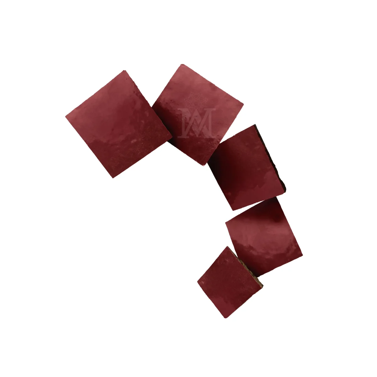 Zellige Tile Square 4x4 – Amaranth - Image 2