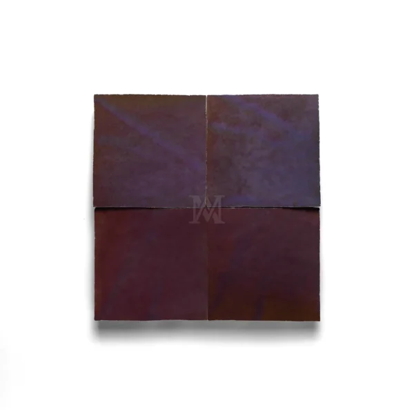 Zellige Tile Square 4x4 – Aubergine