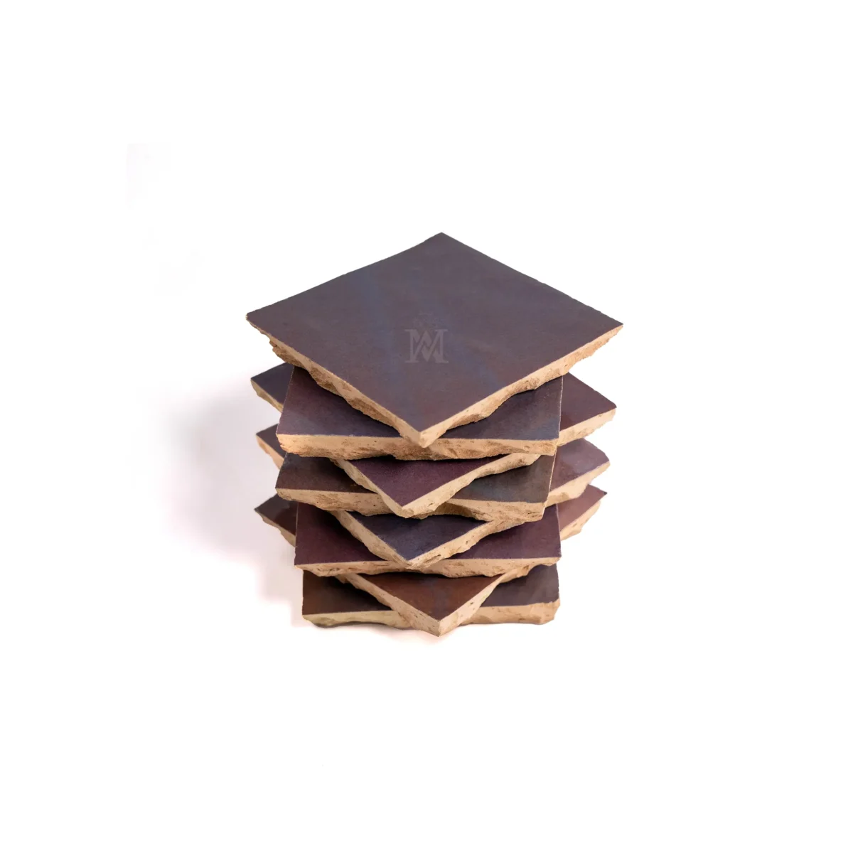 Zellige Tile Square 4x4 – Aubergine - Image 4