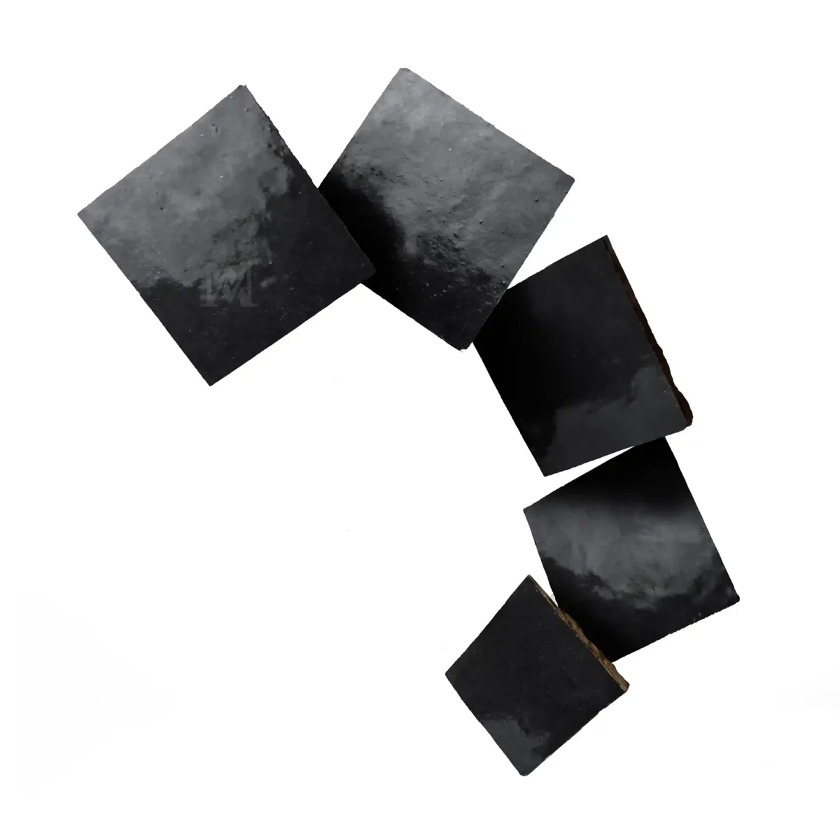 Zellige Tile Square 4x4 – Black - Image 2