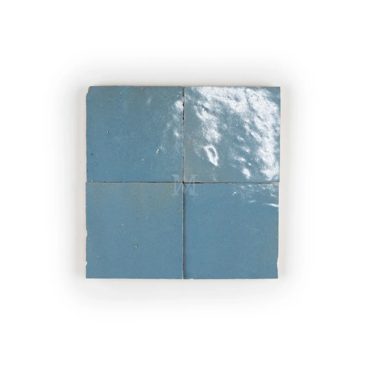 Zellige Tile Square 4x4 – Blue Gray - Image 1