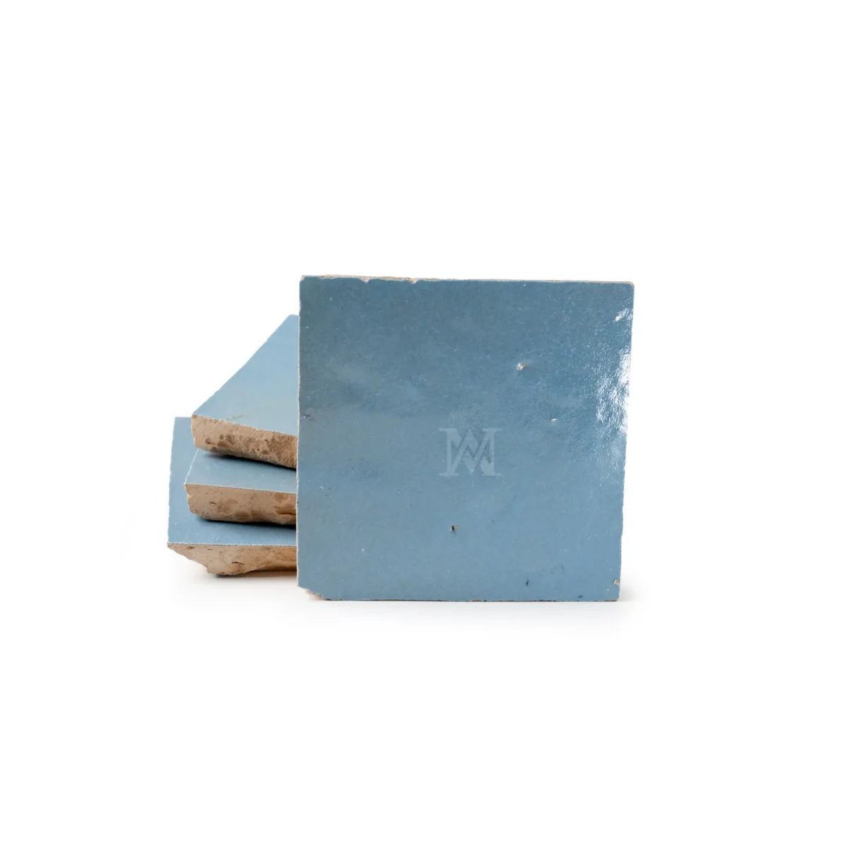 Zellige Tile Square 4x4 – Blue Gray - Image 3