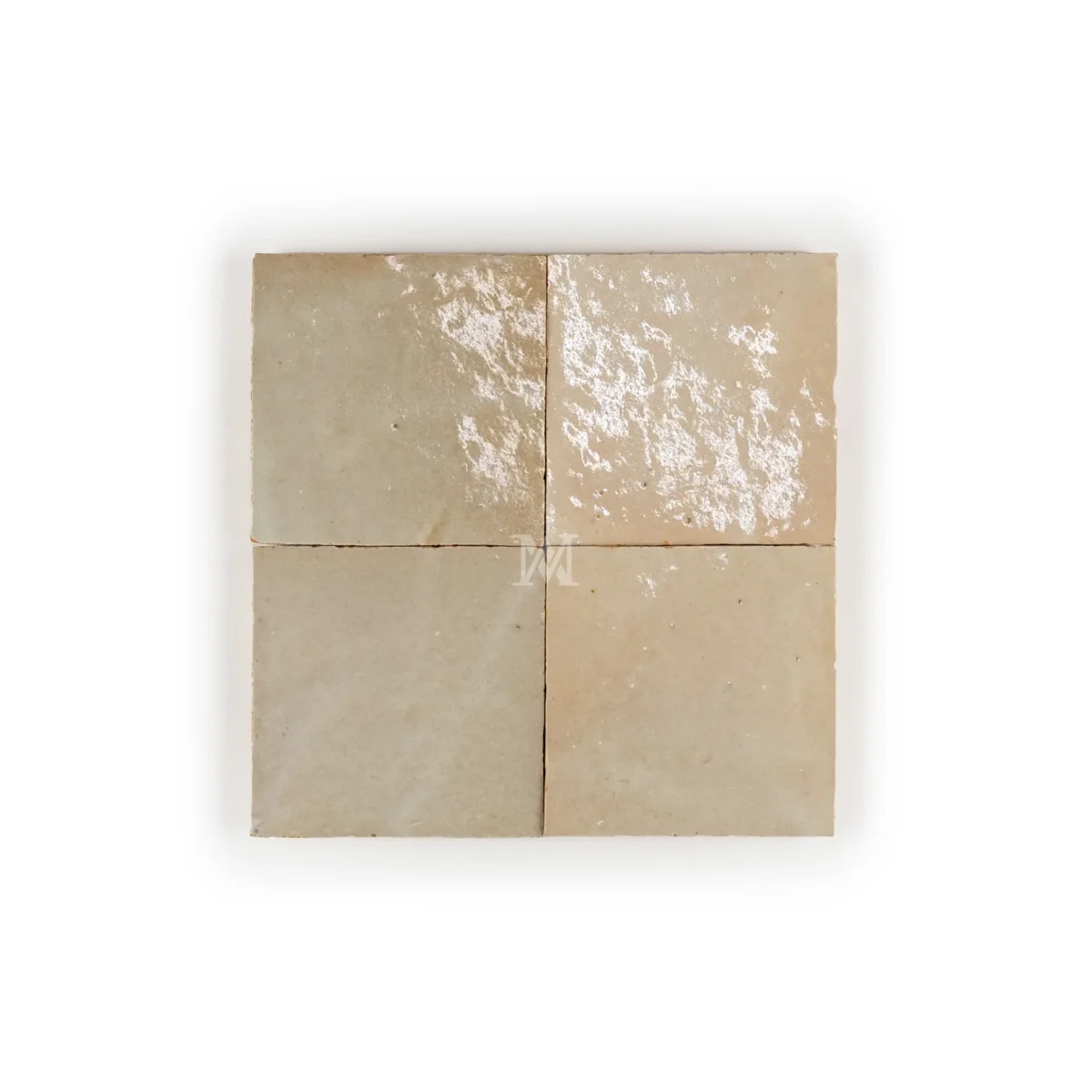 Zellige Tile Square 4x4 – Brown Sugar - Image 1