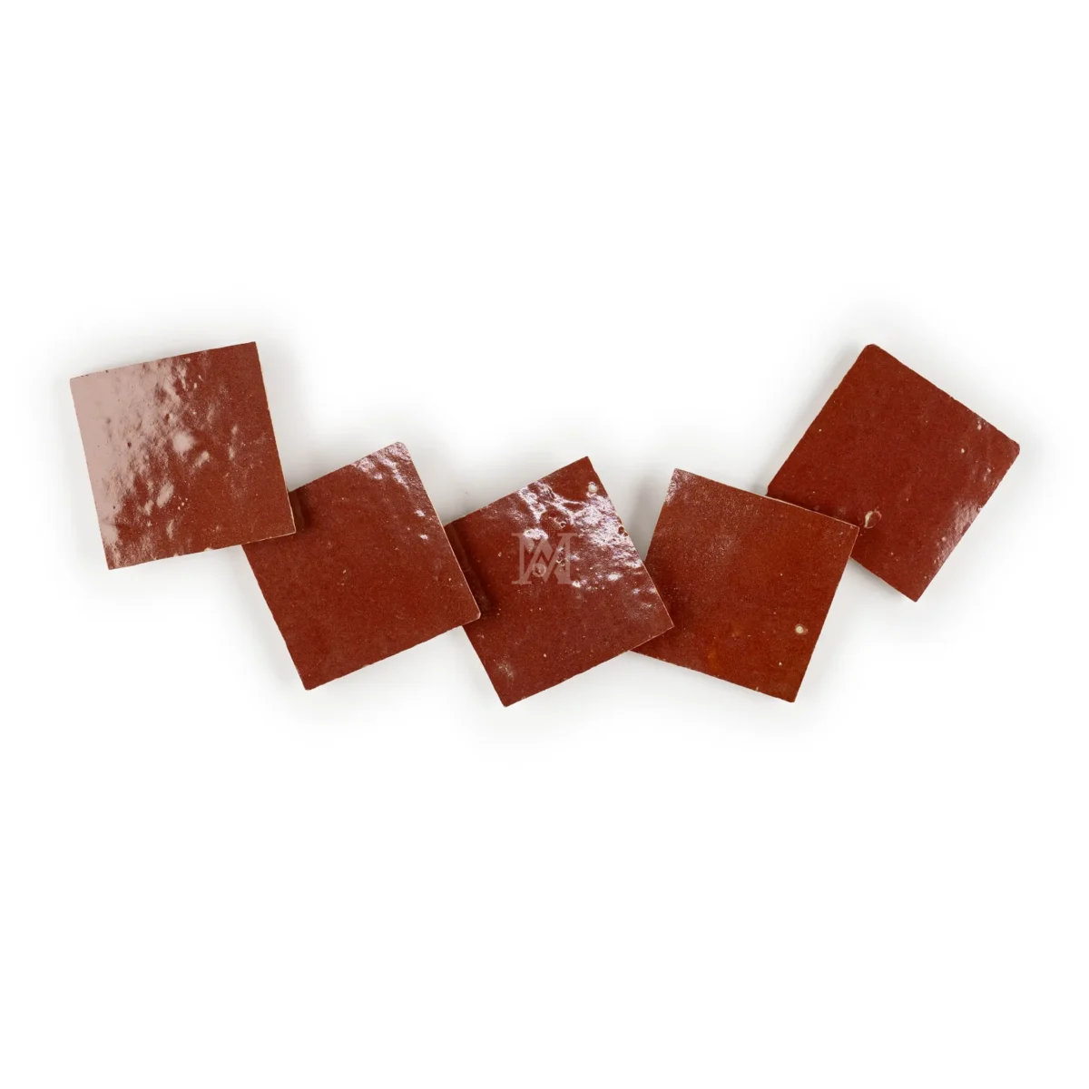 Zellige Tile Square 4x4 – Burgundy - Image 2