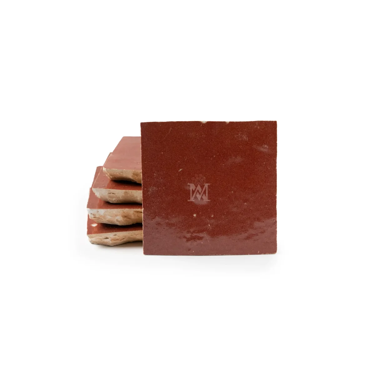 Zellige Tile Square 4x4 – Burgundy - Image 4