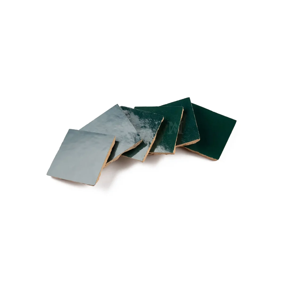 Zellige Tile Square 4x4 – Dark Green - Image 4