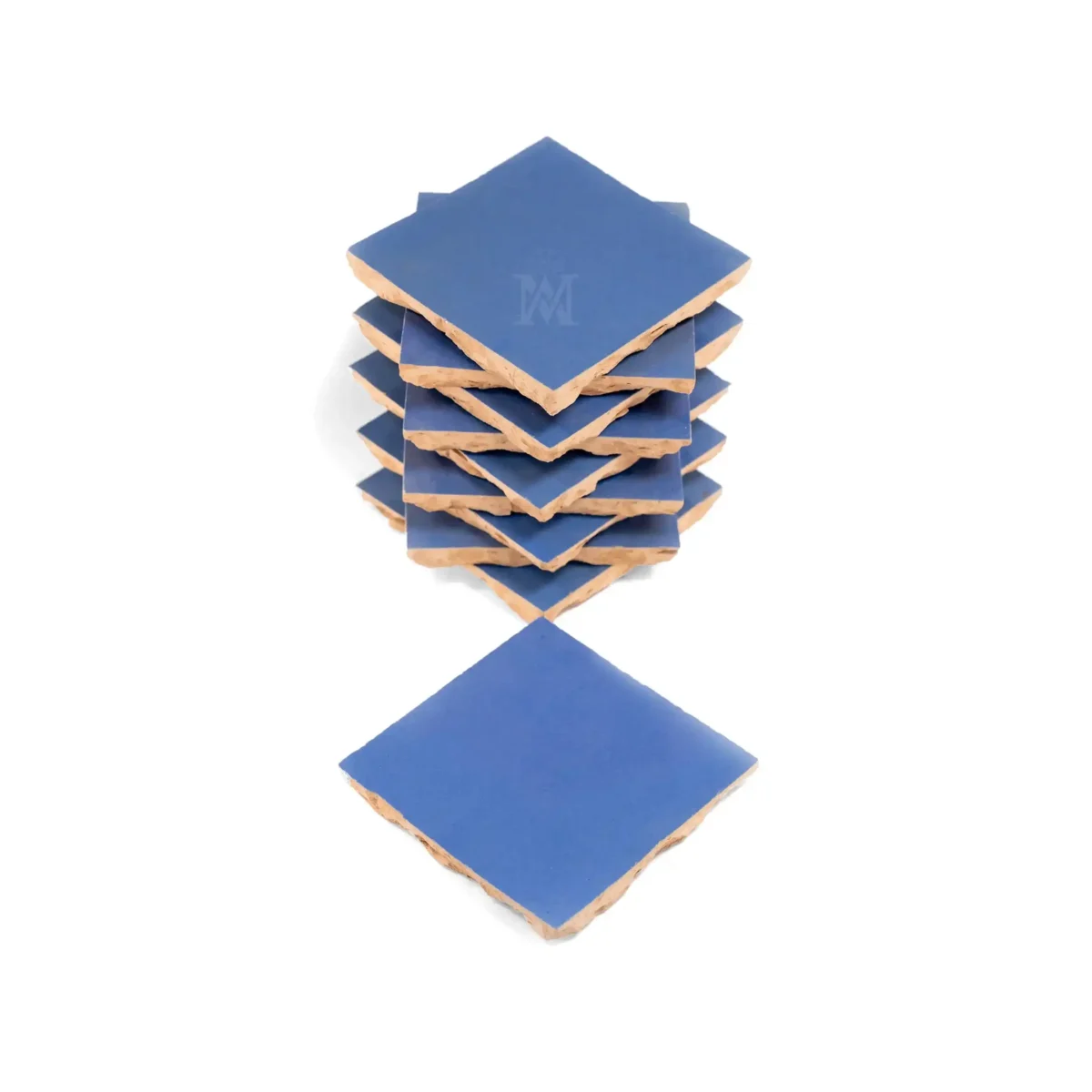 Zellige Tile Square 4x4 – Dodger Blue - Image 2