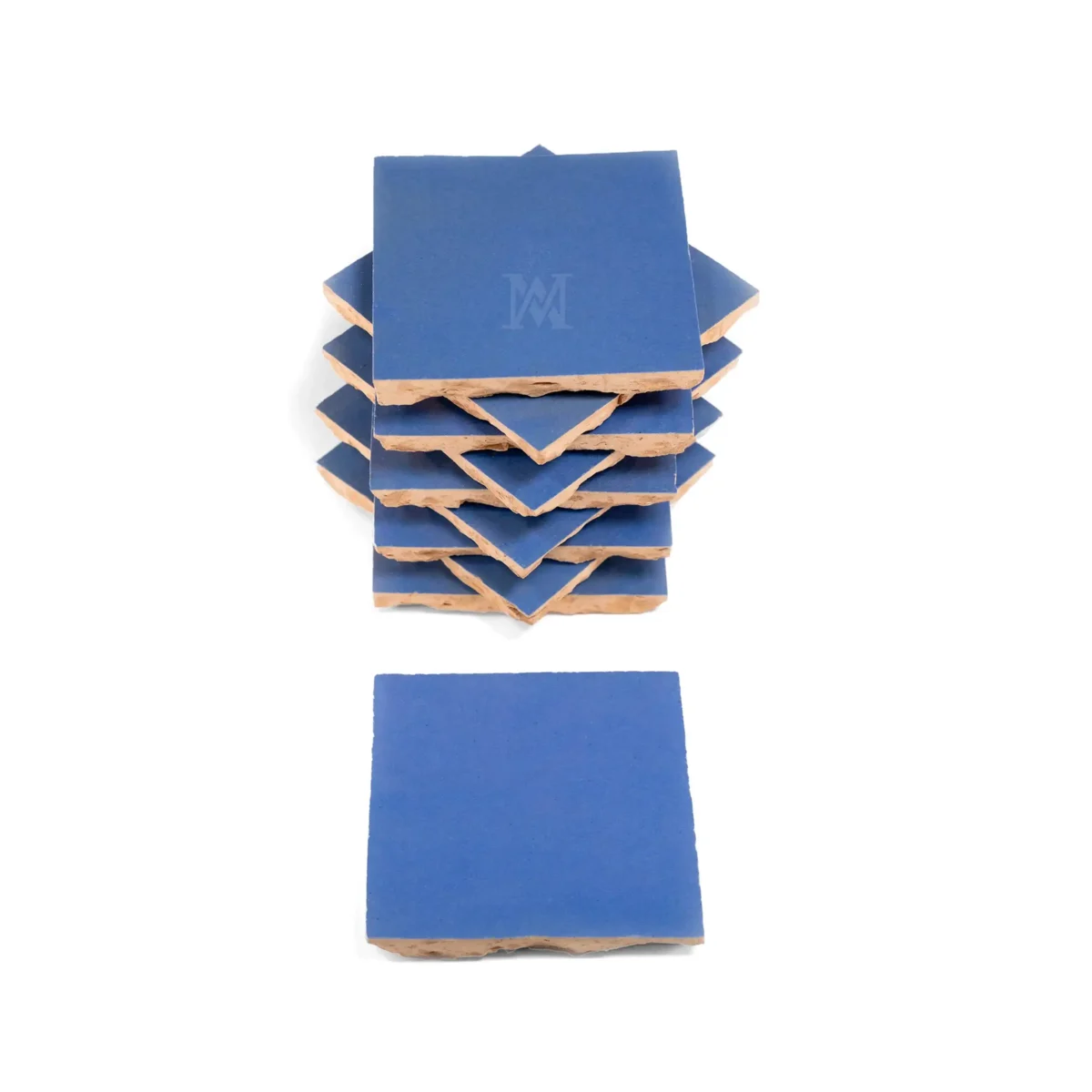 Zellige Tile Square 4x4 – Dodger Blue - Image 4