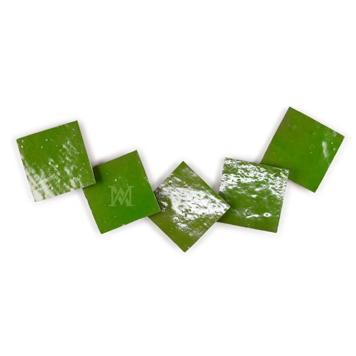 Zellige Tile Square 4x4 – Grape Leaves - Image 2