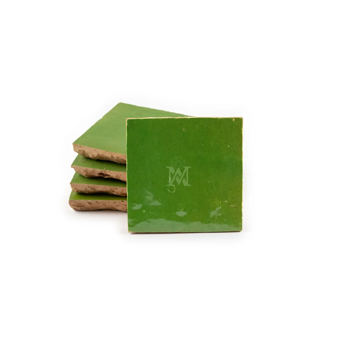 Zellige Tile Square 4x4 – Grape Leaves - Image 3