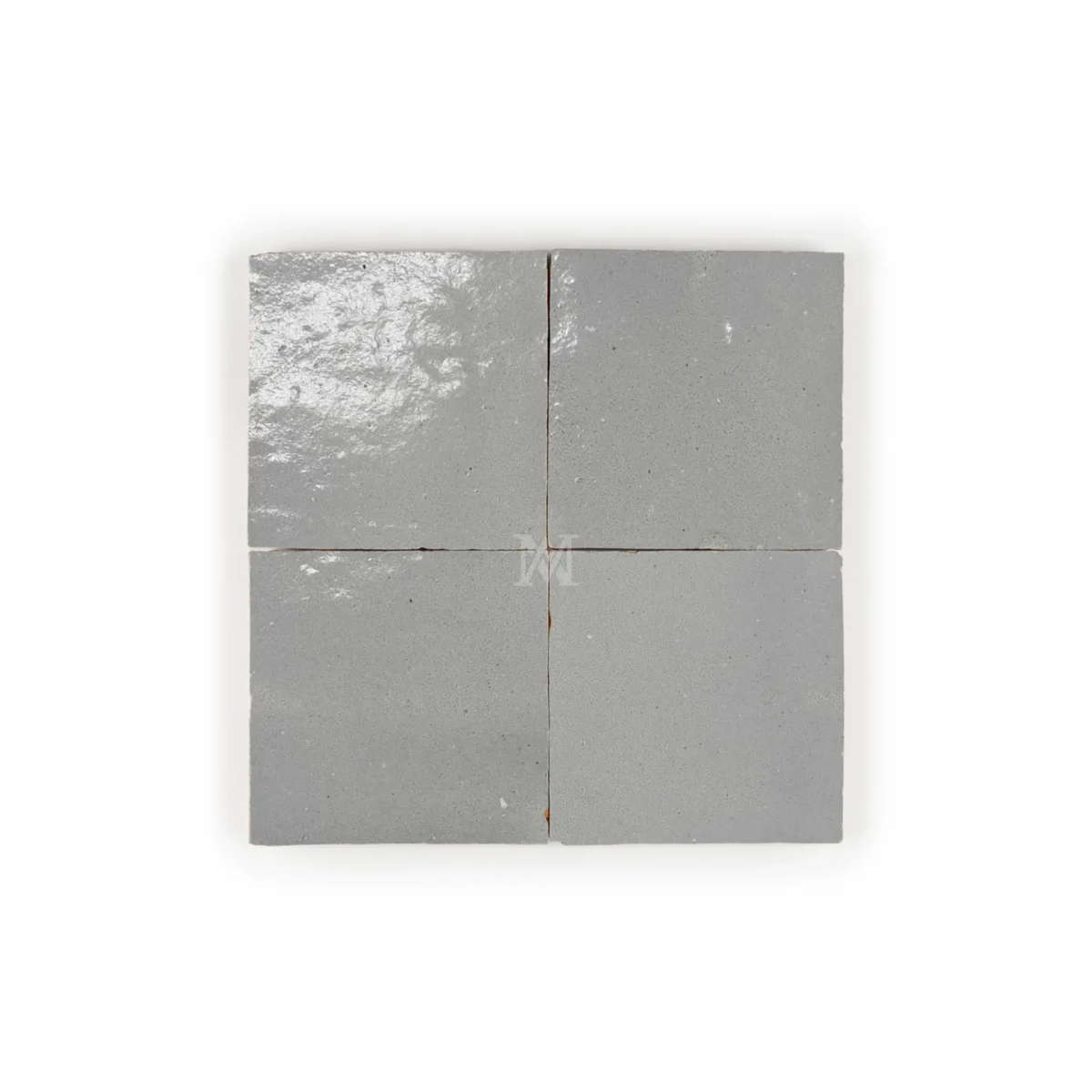 Zellige Tile Square 4x4 – Gray - Image 1