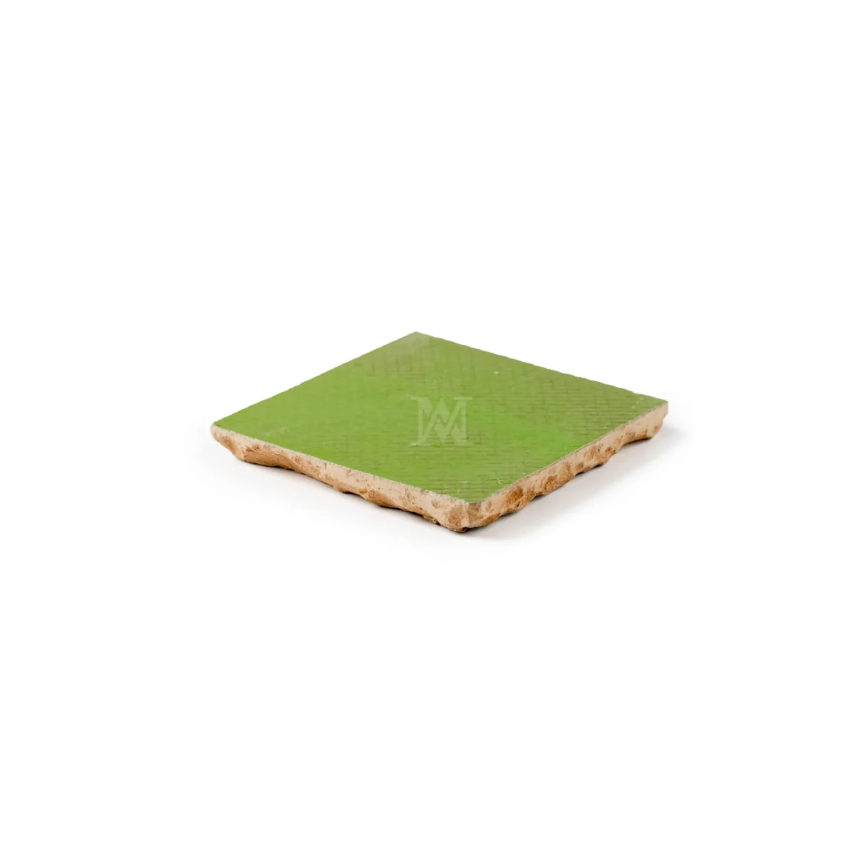 Zellige Tile Square 4x4 – Leaf Green Printed - Image 4
