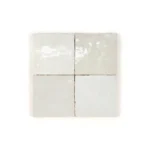 Zellige Tile Square 4x4 – Off White