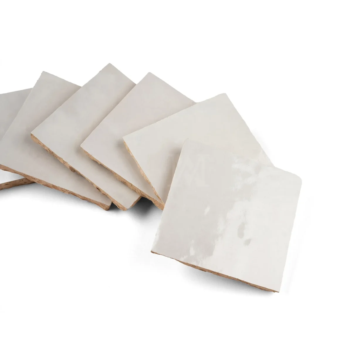 Zellige Tile Square 4x4 – Off White - Image 3