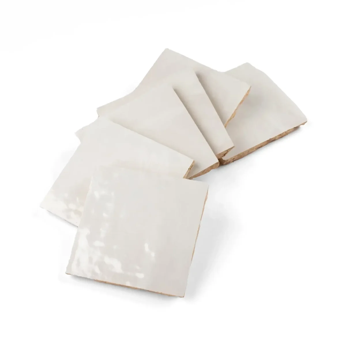 Zellige Tile Square 4x4 – Off White - Image 4