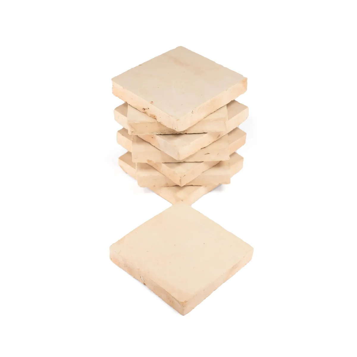 Zellige Tile Square 4x4 – Raw Light - Image 2