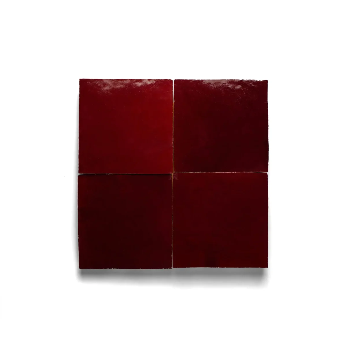 Zellige Tile Square 4x4 – Red - Image 1