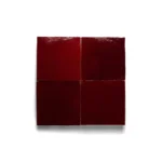 Zellige Tile Square 4x4 – Red