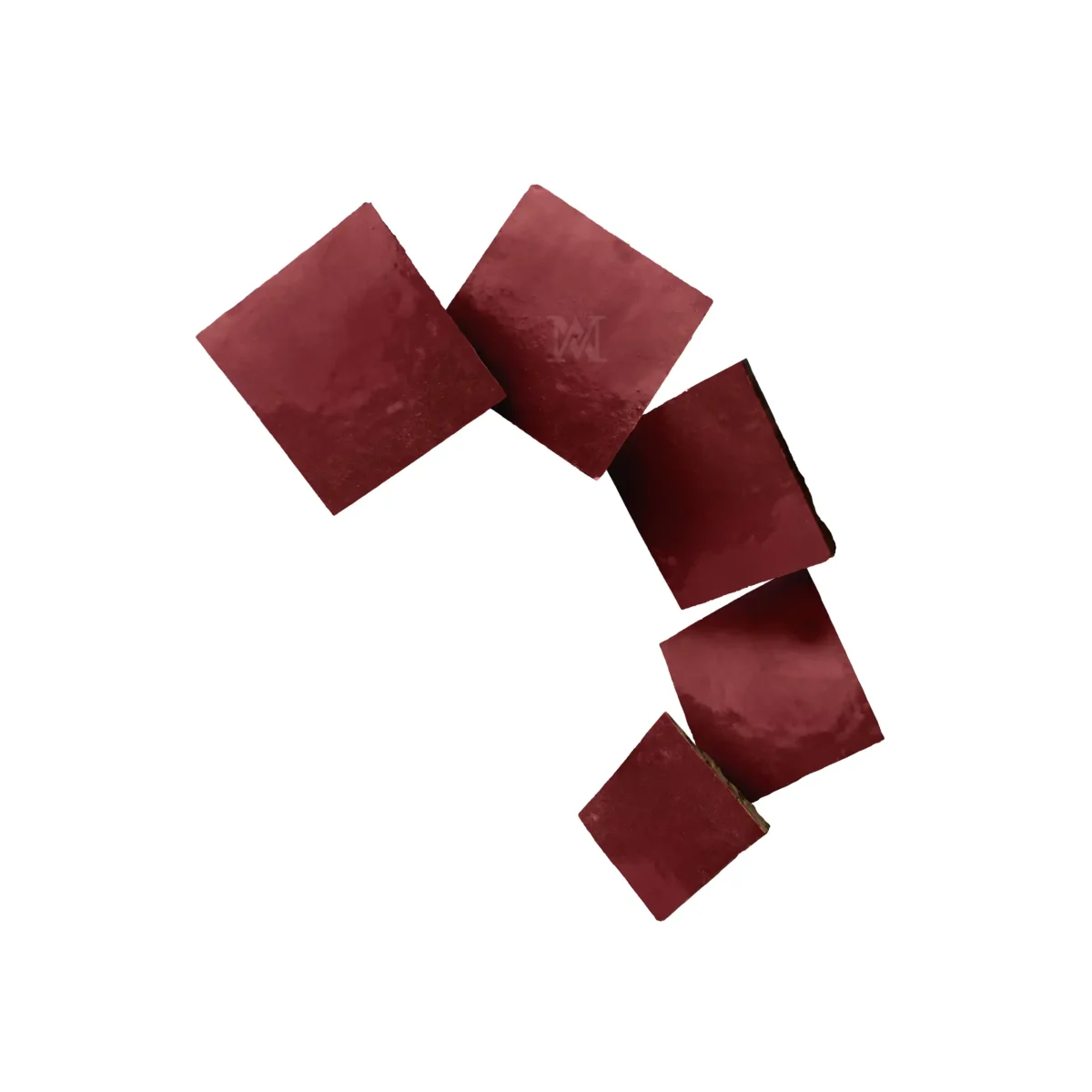 Zellige Tile Square 4x4 – Red - Image 2