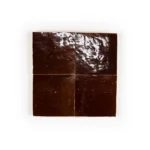 Zellige Tile Square 4x4 – Red Bean