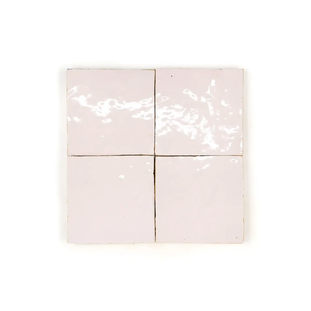 Zellige Tile Square 4x4 – Soft Peach - Image 1