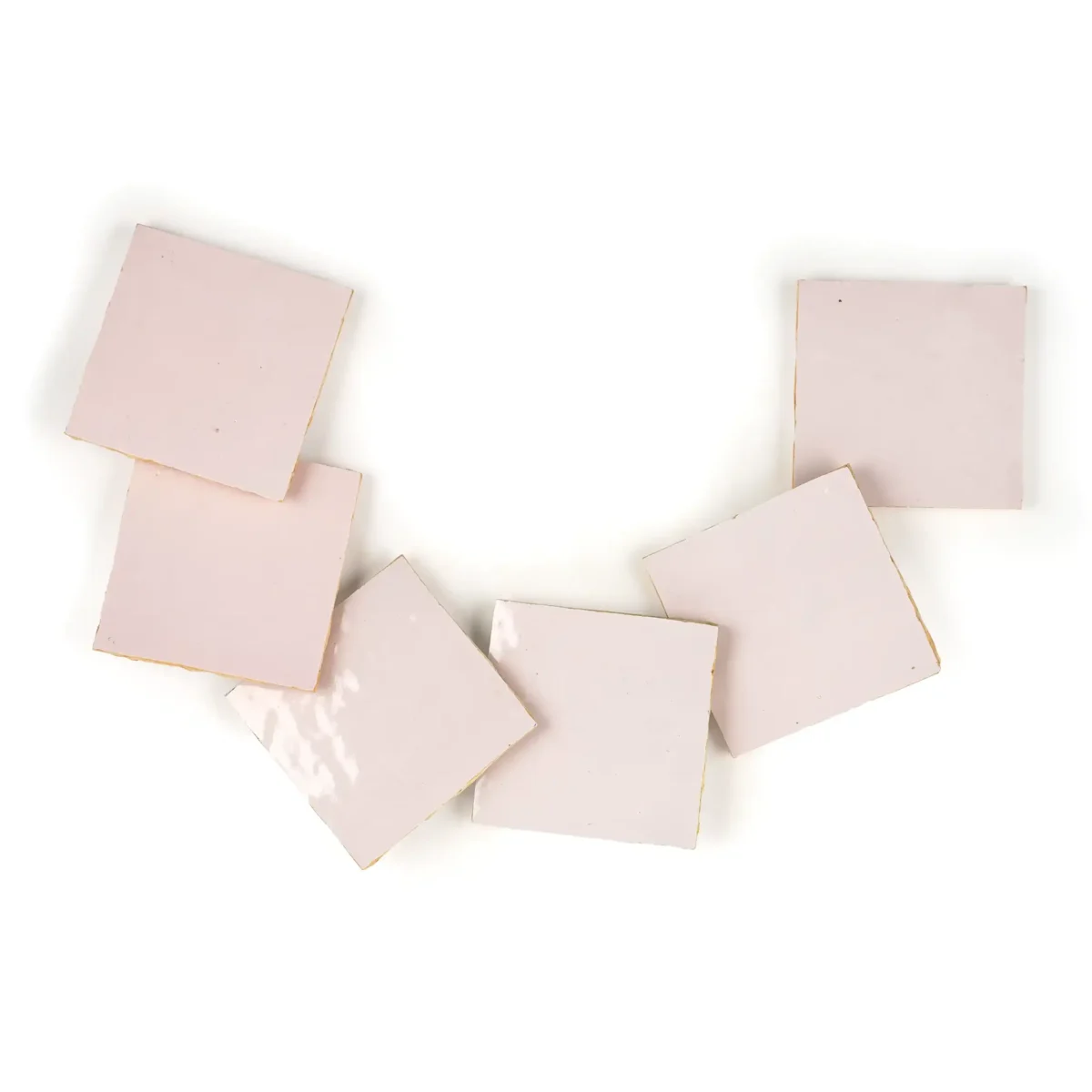 Zellige Tile Square 4x4 – Soft Peach - Image 2