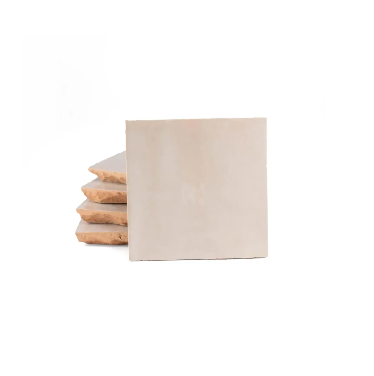 Zellige Tile Square 4x4 – Soft Stone - Image 1