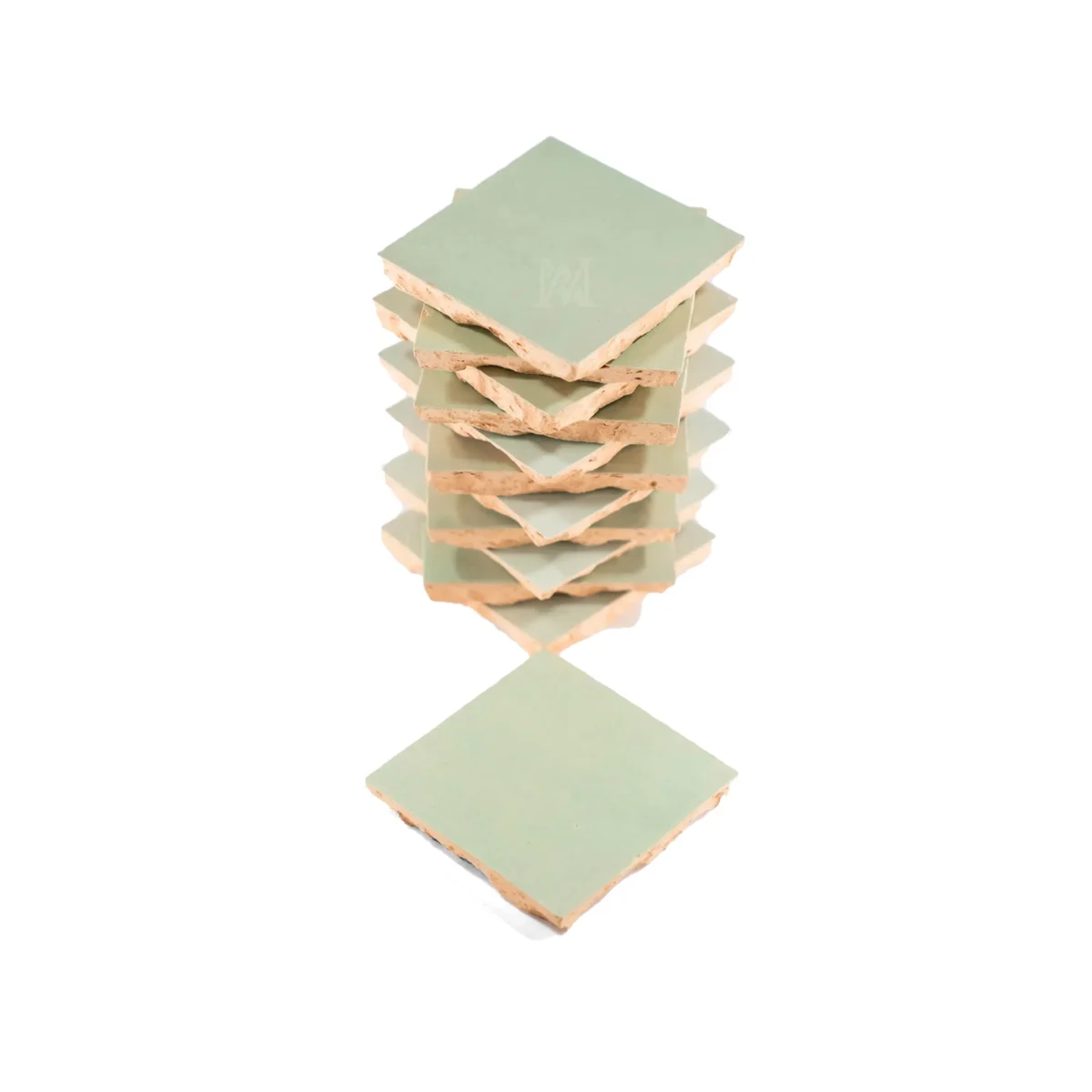 Zellige Tile Square 4x4 – Spearmint - Image 3