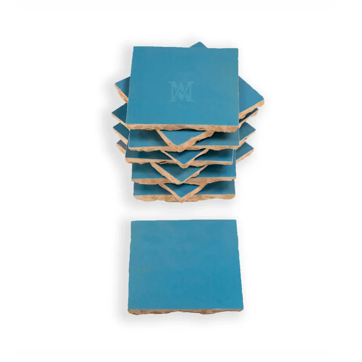Zellige Tile Square 4x4 – Turquoise Blue - Image 4