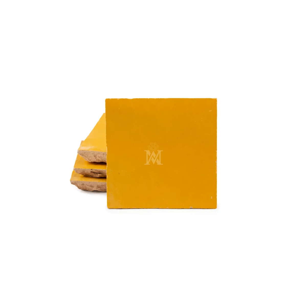 Zellige Tile Square 4x4 – Yellow - Image 3