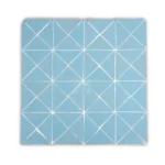 Zellige Tile Triangle – Blue Gray